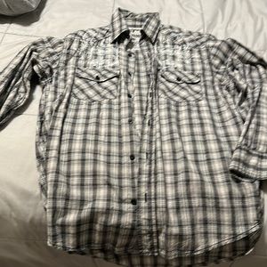 Modern Culture Men’s black and grey long sleeve bottom down size ‘medium